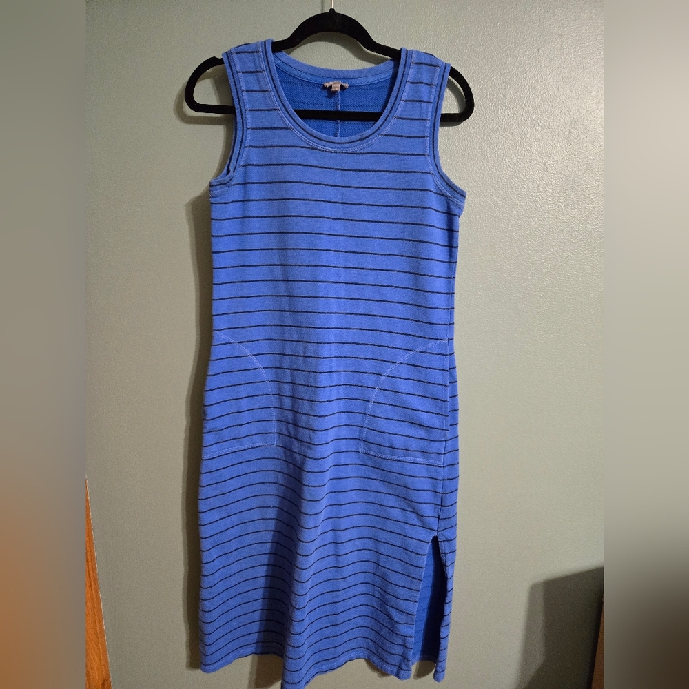Talbots striped midi dress Size small